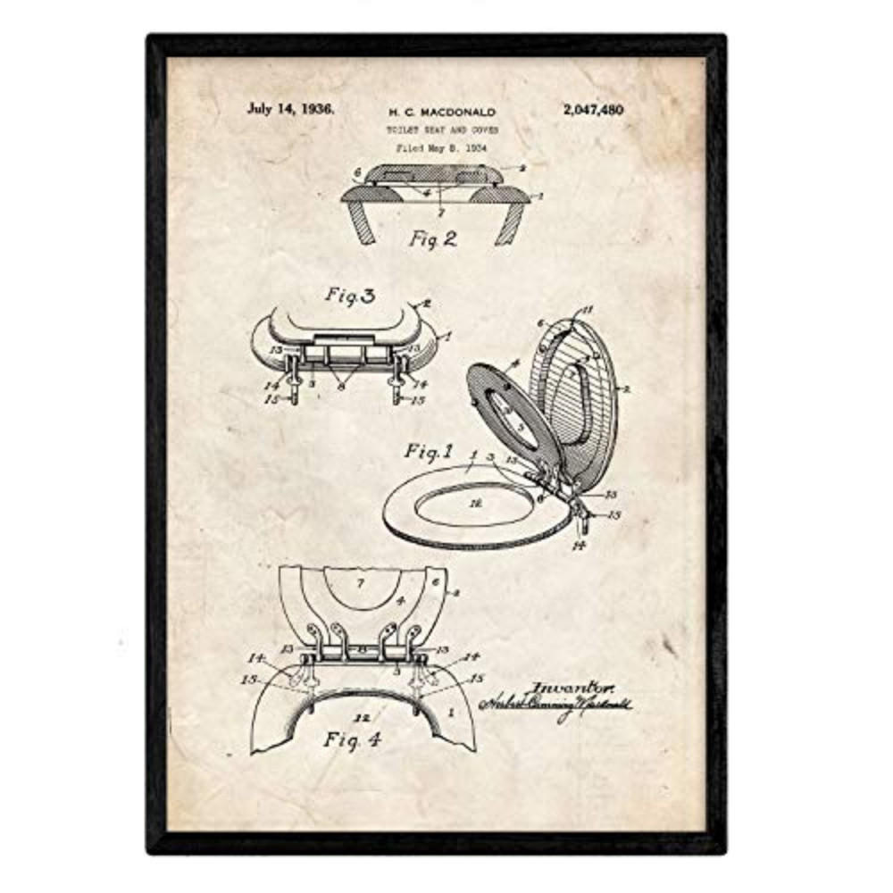 POSTER Deckel Patent A3 Rahmenlos - Klar, Papier (29.7/5/42cm) - Nacnic