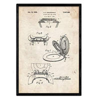 POSTER Deckel Patent A3 Rahmenlos - Klar, Papier (29.7/5/42cm) - Nacnic