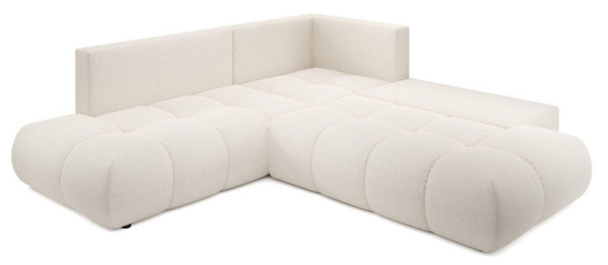 ECKSOFA Ecru SOHI Curio 02 Ausziehbar Mit Schlaffunktion - Ecru, Textil (266.5/266.5cm) - Sepro Meble