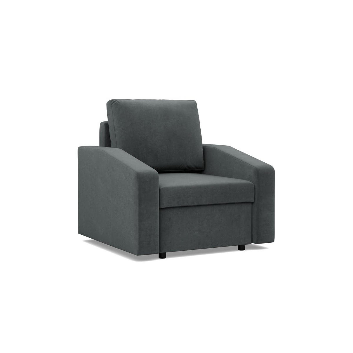 LOUNGESESSEL NEO, Dunkelgrau - Grau, Textil (83/85/92cm) - Mebligo