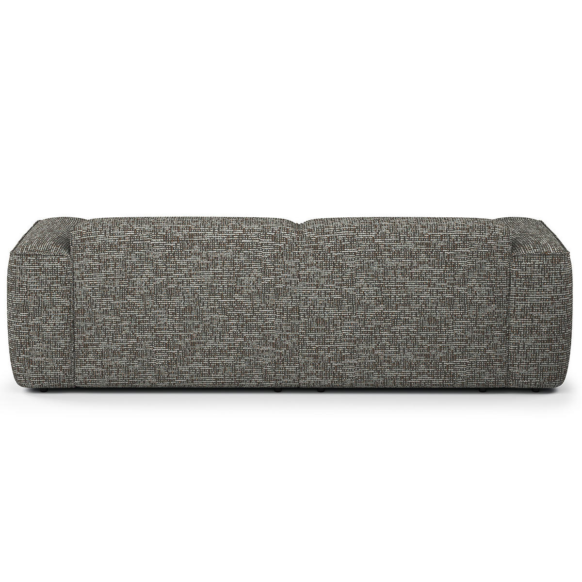 ECKSOFA mit XL-Longchair - Schwarz/Grau, Kunststoff/Textil (260/171cm) - home24