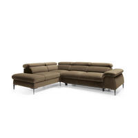 ECKSOFA BLUES Braun 280x214x94 cm - Braun, Textil (280/214cm) - FURNLUX