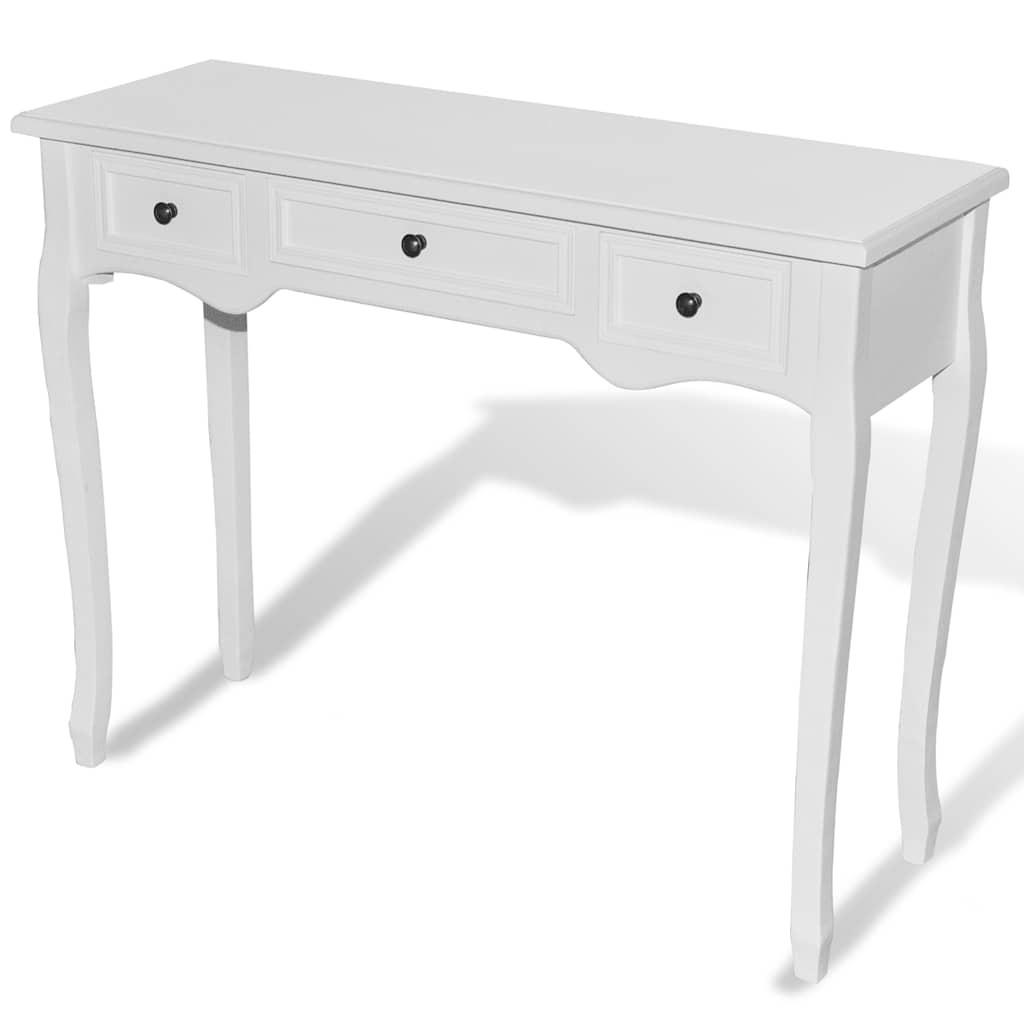vidaXL Konsolentisch Weiß 35x78x100 cm
