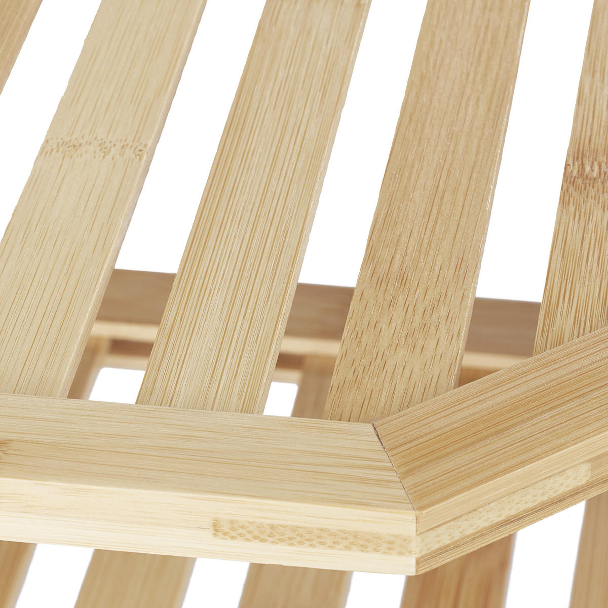 ECKREGAL - Hellbraun, Holz (27/24/25.5cm) - Relaxdays