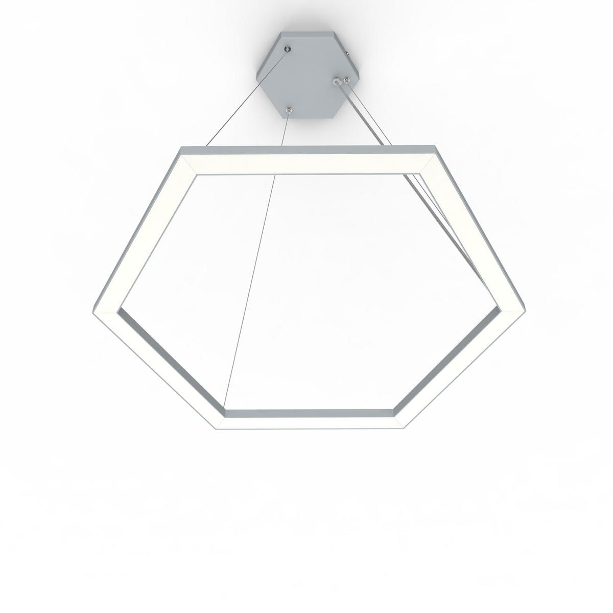 LED-HÄNGELEUCHTE - Grau, Metall (1.6/100/60cm) - Lumicom