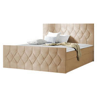 BOXBETT Sky Lux - H3 - Beige, Holz (140/200cm) - MIRJAN24