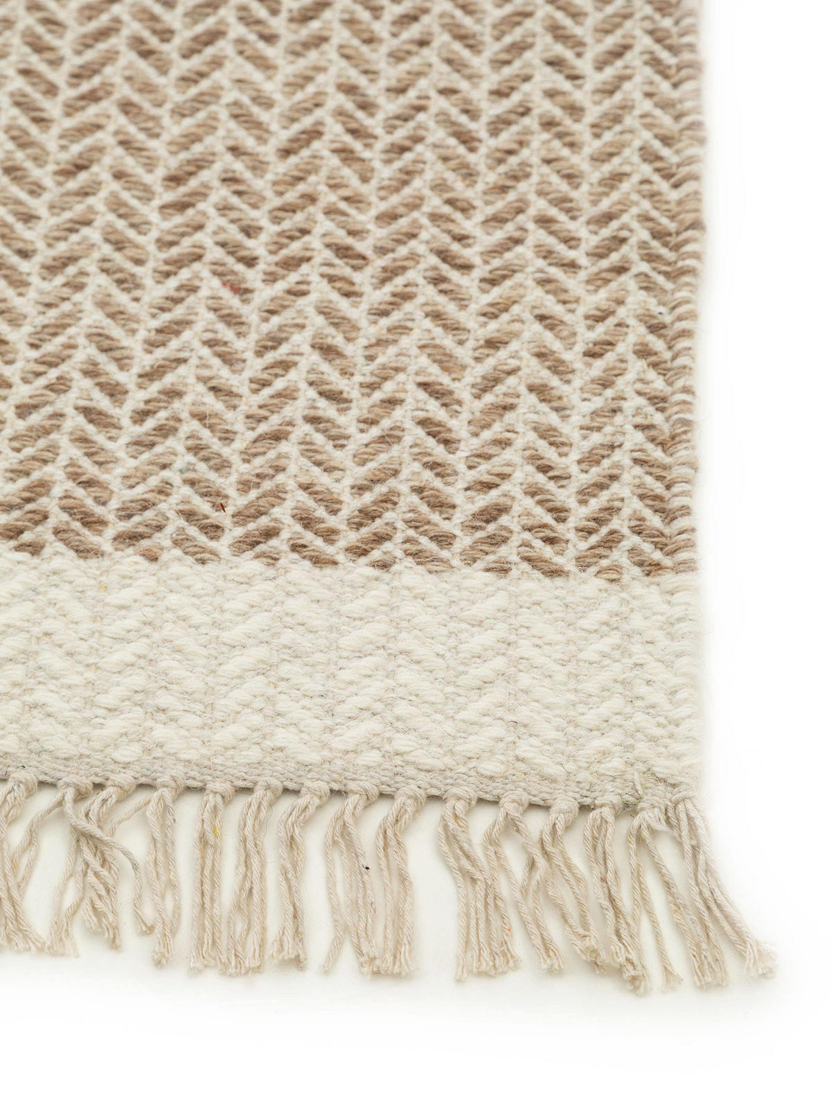WOLLTEPPICH Kim Beige 160x230 cm - Beige, Textil (160/230cm) - benuta Pure