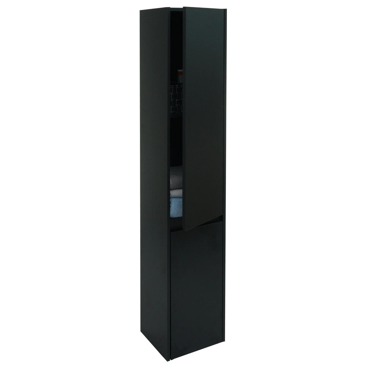 HÄNGESCHRANK Schwarz - Schwarz, Holzwerkstoff (33/160/28cm) - MCW