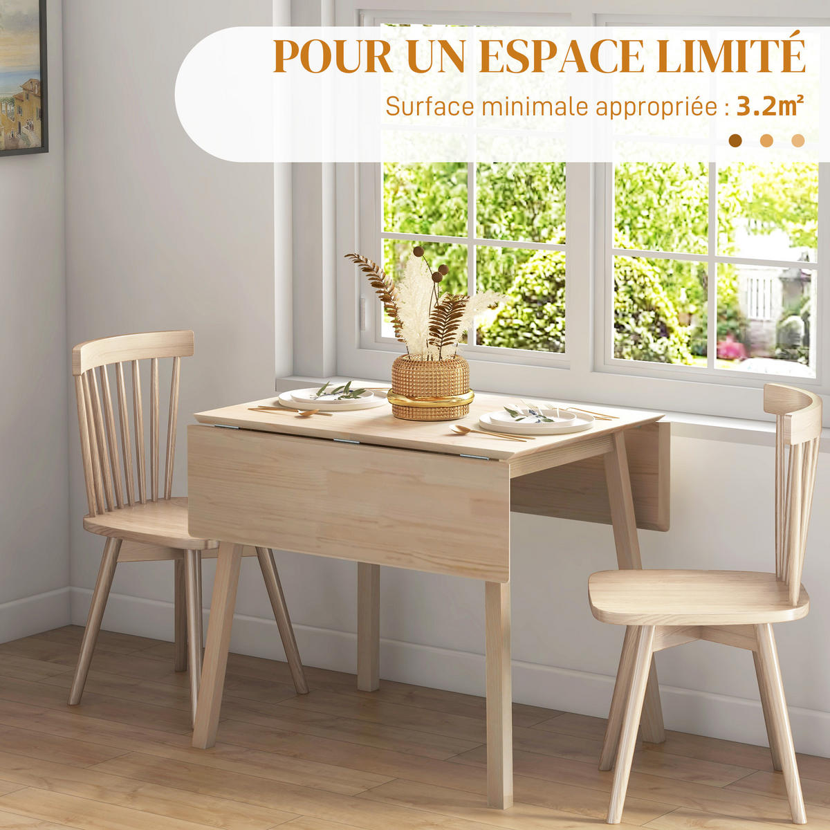 ESSTISCH Naturholz 1 Stück - Beige, Kunststoff (110/86/75cm) - GiPP