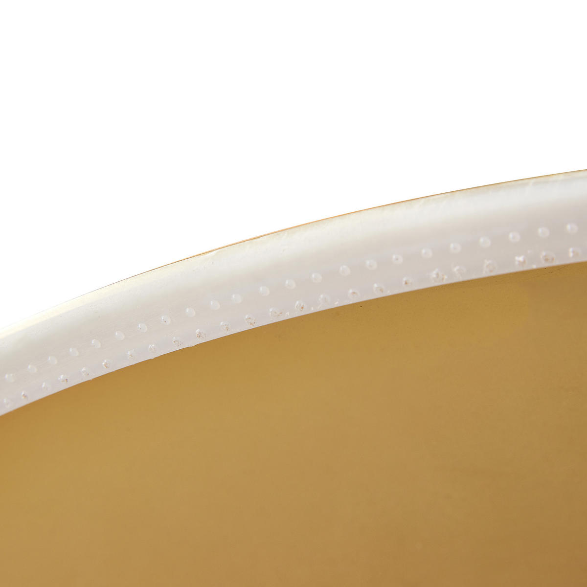 BARTISCH 85/85/76 cm mit Glasplatte und Metallgestell in Gold - Goldfarben, Holzwerkstoff (85/85/76cm) - BEAOK