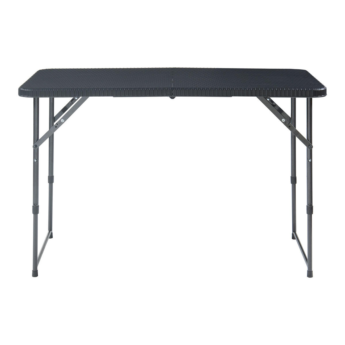 KLAPPTISCH Adelfia - Anthrazit, Kunststoff/Metall (120/60/90cm) - [en.casa]