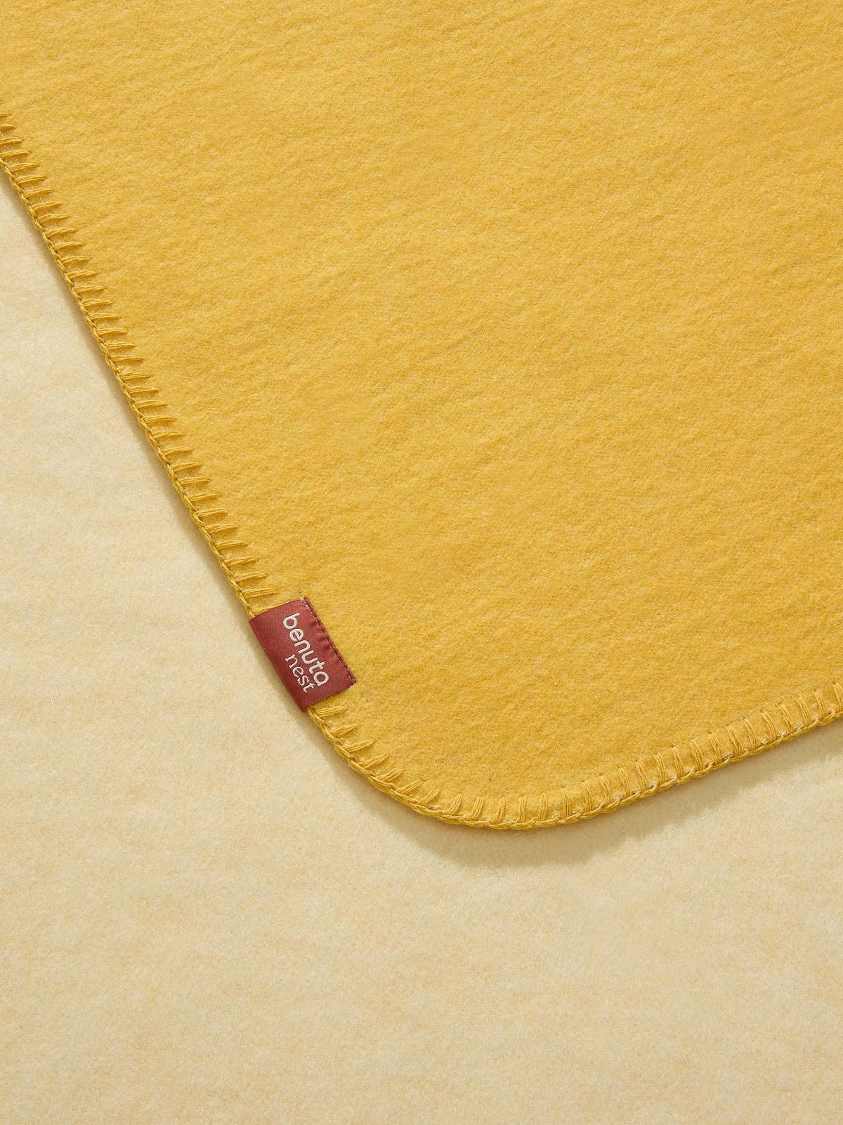 DECKE Mona Gelb 140/200 cm - Gelb, Textil (140/200cm) - benuta