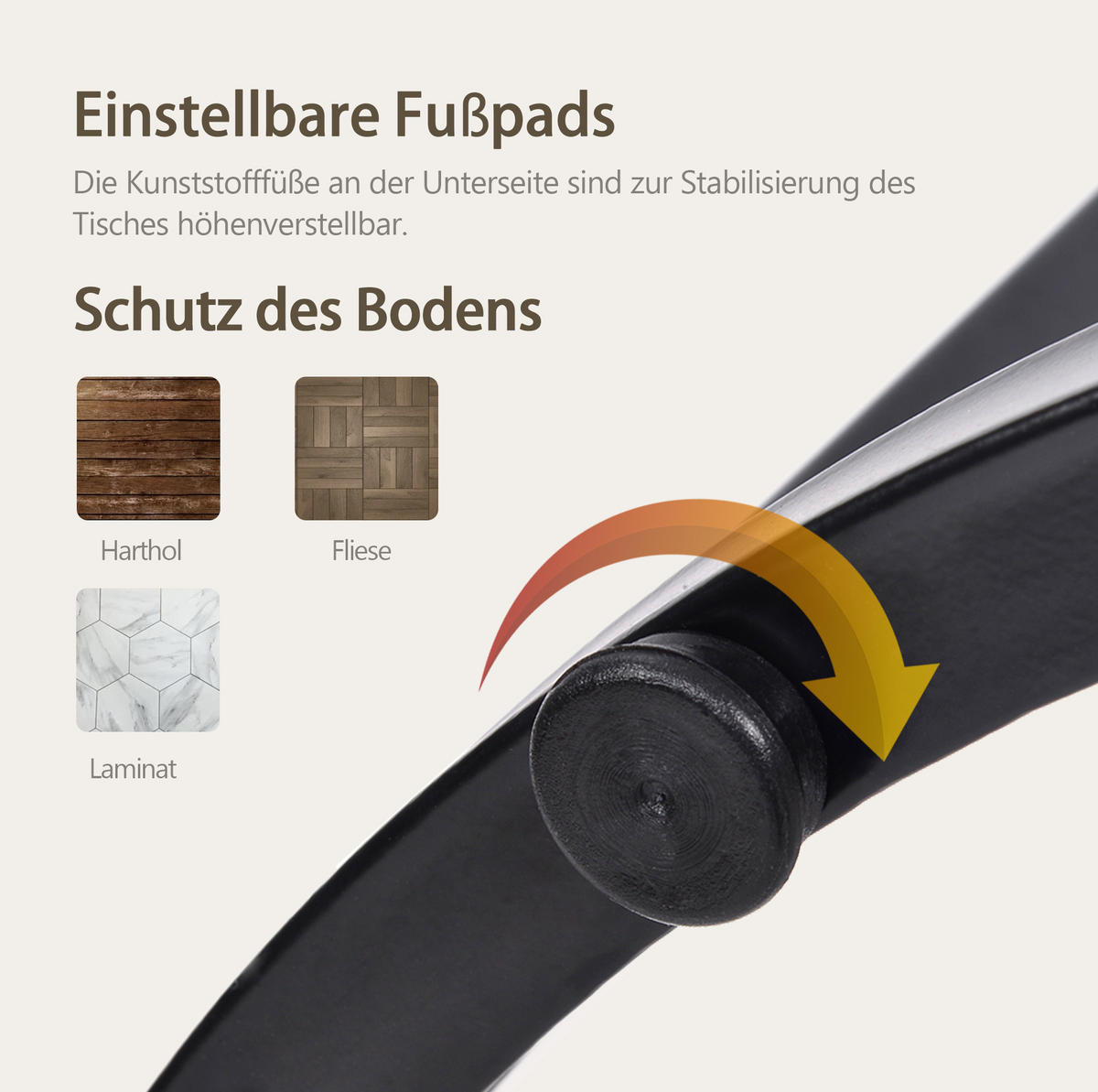 COUCHTISCH 2er Set rund braun 50/70,5 cm und 45,5/44 cm - Braun, Holzwerkstoff (70.5/70.5/50cm) - OKWISH