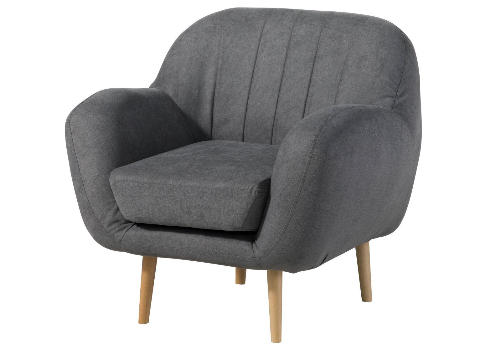 SESSEL 96x85x88 grau HOLMA - Grau, Kunststoff (96/88/85cm) - Massivmoebel24