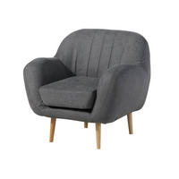 SESSEL 96x85x88 grau HOLMA - Grau, Kunststoff (96/88/85cm) - Massivmoebel24