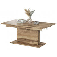 WOHNZIMMERTISCH Busetti Eiche Wotan 126-167 / 70 / 56-74cm - Eichefarben, Holz/Holzwerkstoff (70/167/74cm) - Feldmann-Wohnen