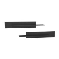 WANDREGAL-SET Schwarz 100/20/20 - Schwarz, Holzwerkstoff (100/20/20cm) - RAUMHIRSCH FURNITURE
