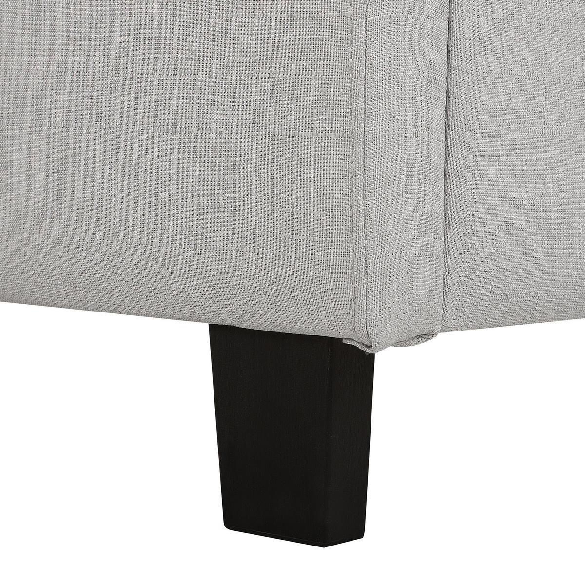 WASSERBETT 160x200 cm Grau La Rochelle - Hellgrau, Textil (160/200cm) - Beliani