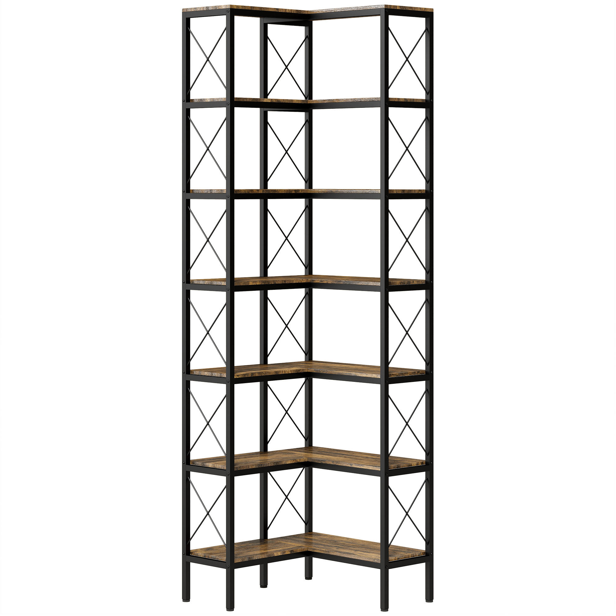 BÜCHERREGAL 60/60/200 cm Braun - Braun, Karton (60/200/60cm)