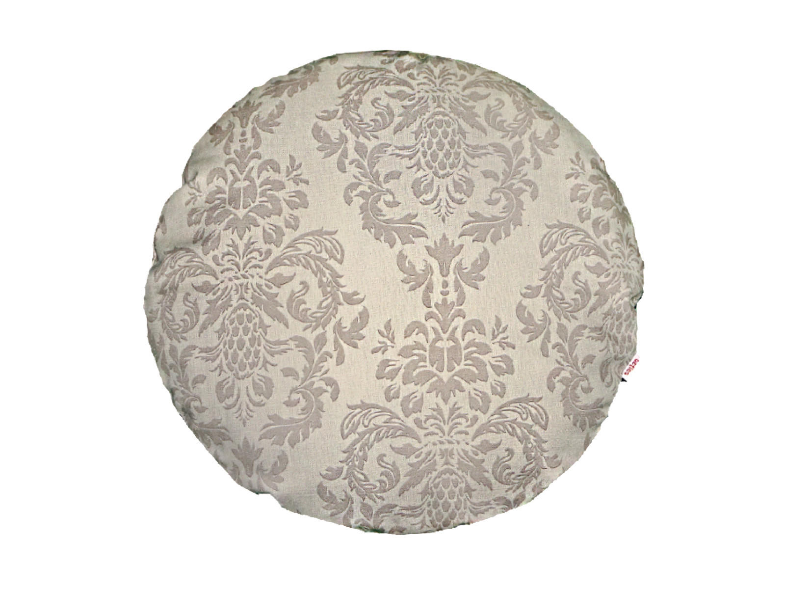 KISSENNHÜLLE Rund Epoche linen-taupe 60 cm Ø - Ecru, Textil (60/60cm) - beties Heimtextil