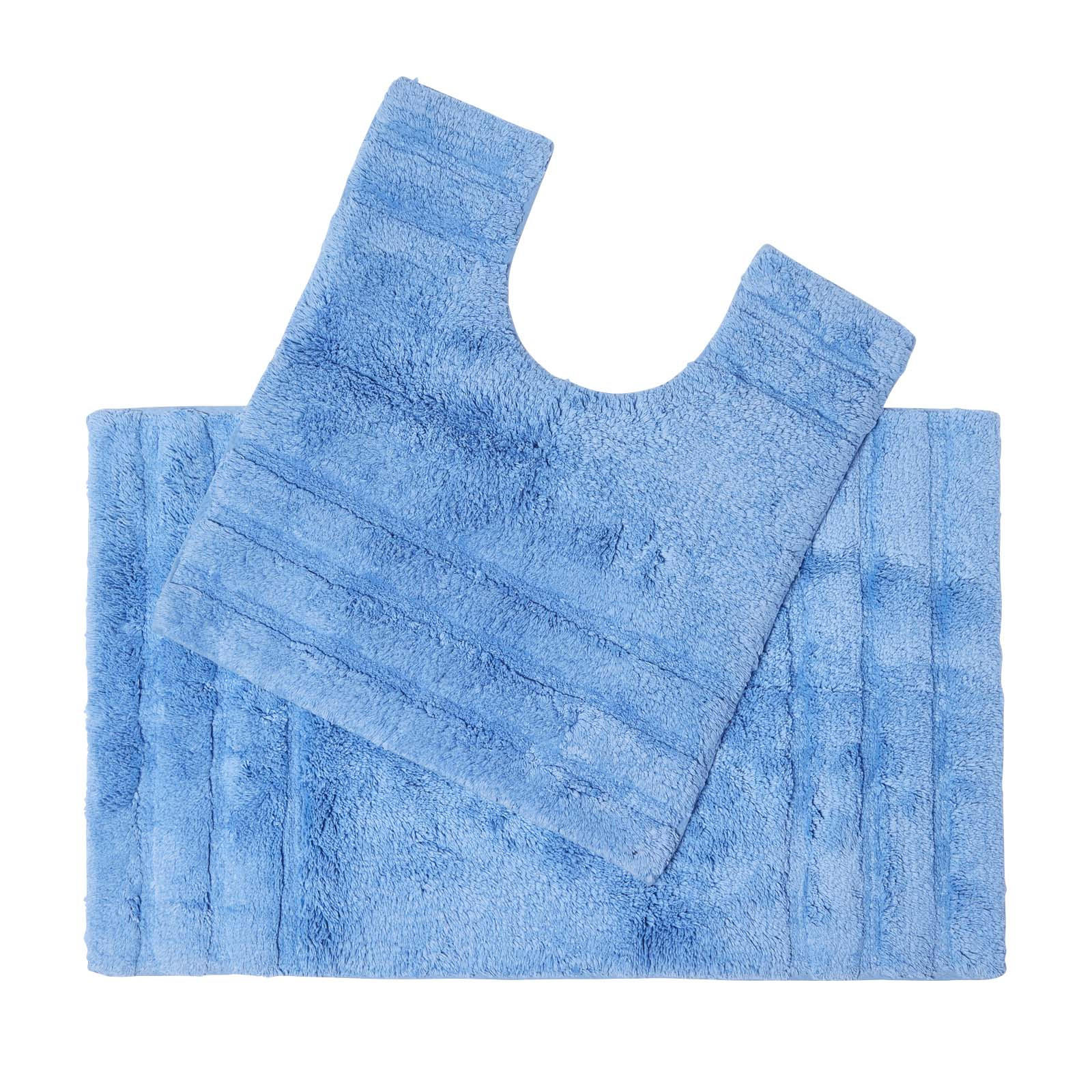 BADGARNITUR Spa Supreme 2-teilig, Baumwolle - Blau, Textil (50/80cm) - Homescapes