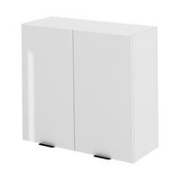 OBERSCHRANK – 80 cm – KU-W80 – Lunara – Weiß Hochglanz - Weiß Hochglanz, Holzwerkstoff (80/72/30cm) - hi-markt