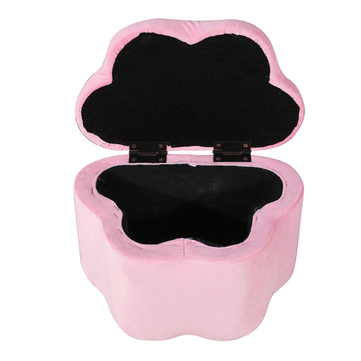 POLSTERBETT aus Samt 90x200 cm in Rosa mit LED & Stauraumbänken - Rosa, Textil (90/200cm) - Modfu