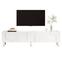 TV-SCHRANK mit 4 Türen 180 x 40 x 50 cm Weiß - Weiß, Holzwerkstoff (40/50/180cm) - Beauniv