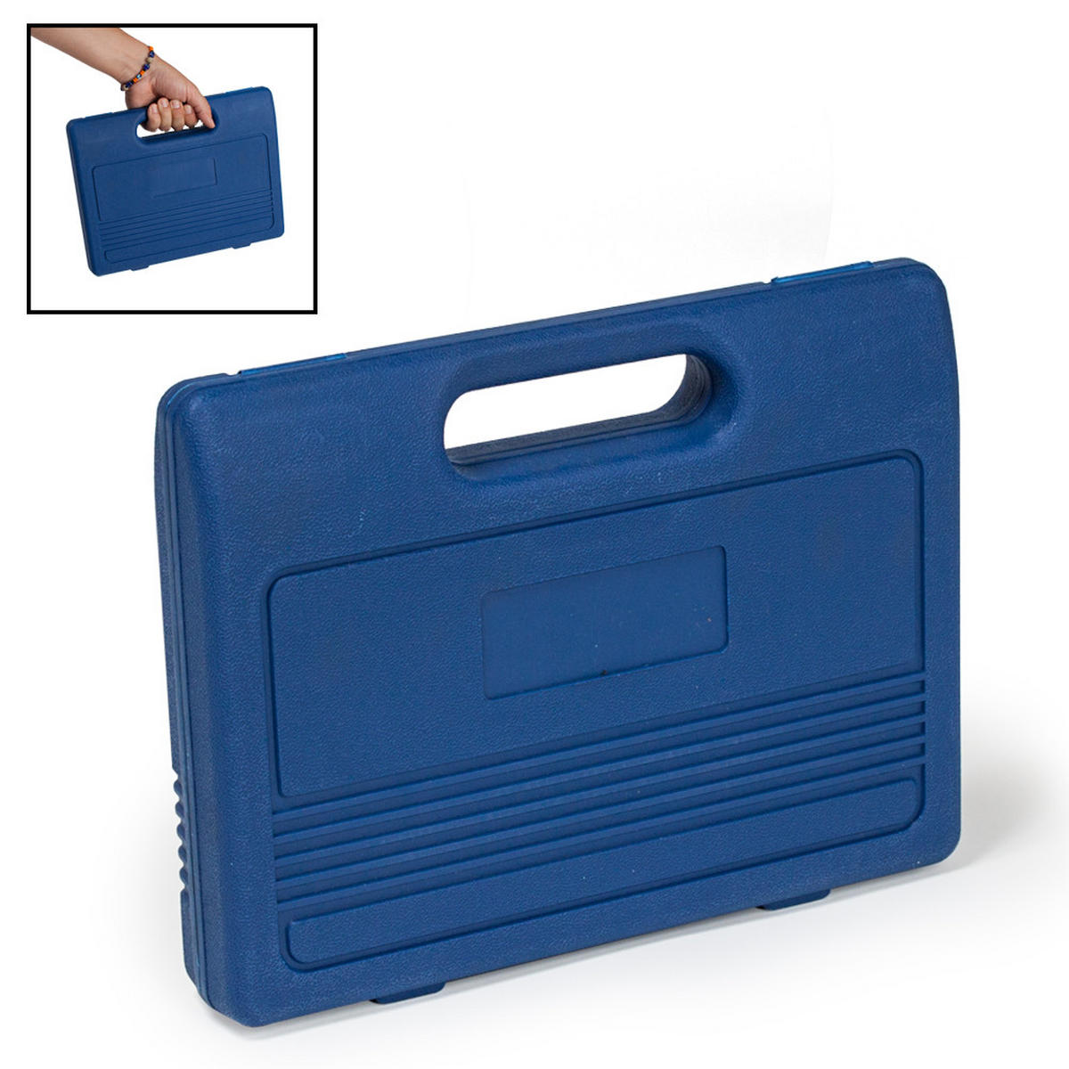 BREMSKOLBENRÜCKSTELLER-SET ,übersichtliche Anordnung im Kunststoffkoffer,blau - Blau, Metall (52.5/33/5cm) - tectake