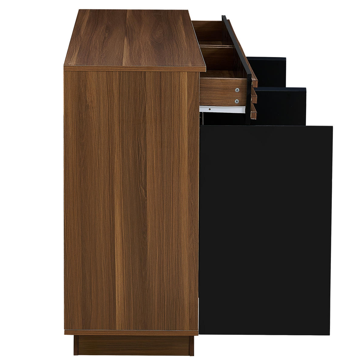SIDEBOARD 150cm Holzoptik 4 Türen 2 Schubladen modern - Multicolor, Holzwerkstoff (40/85/150cm) - FLIEKS