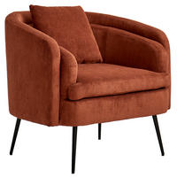 SESSEL Kord Terracotta - Rot, Textil (81/76/76cm) - Nordlys