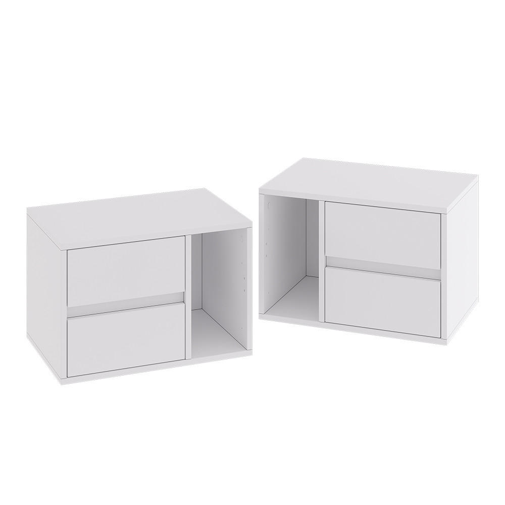 NACHTTISCH Vimogo Weiß 2er Set - Weiß, Holzwerkstoff (50/34/34cm) - Vicco