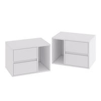 NACHTTISCH Vimogo Weiß 2er Set - Weiß, Holzwerkstoff (50/34/34cm) - Vicco