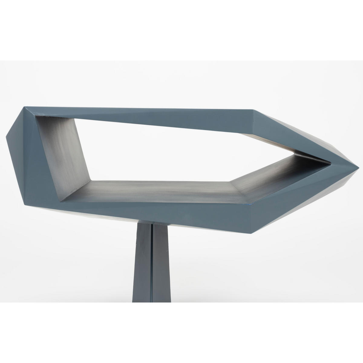 BEISTELLTISCH North Schwarz/ Blau - Schwarz, Naturmaterialien (60/40/40cm) - Zuiver
