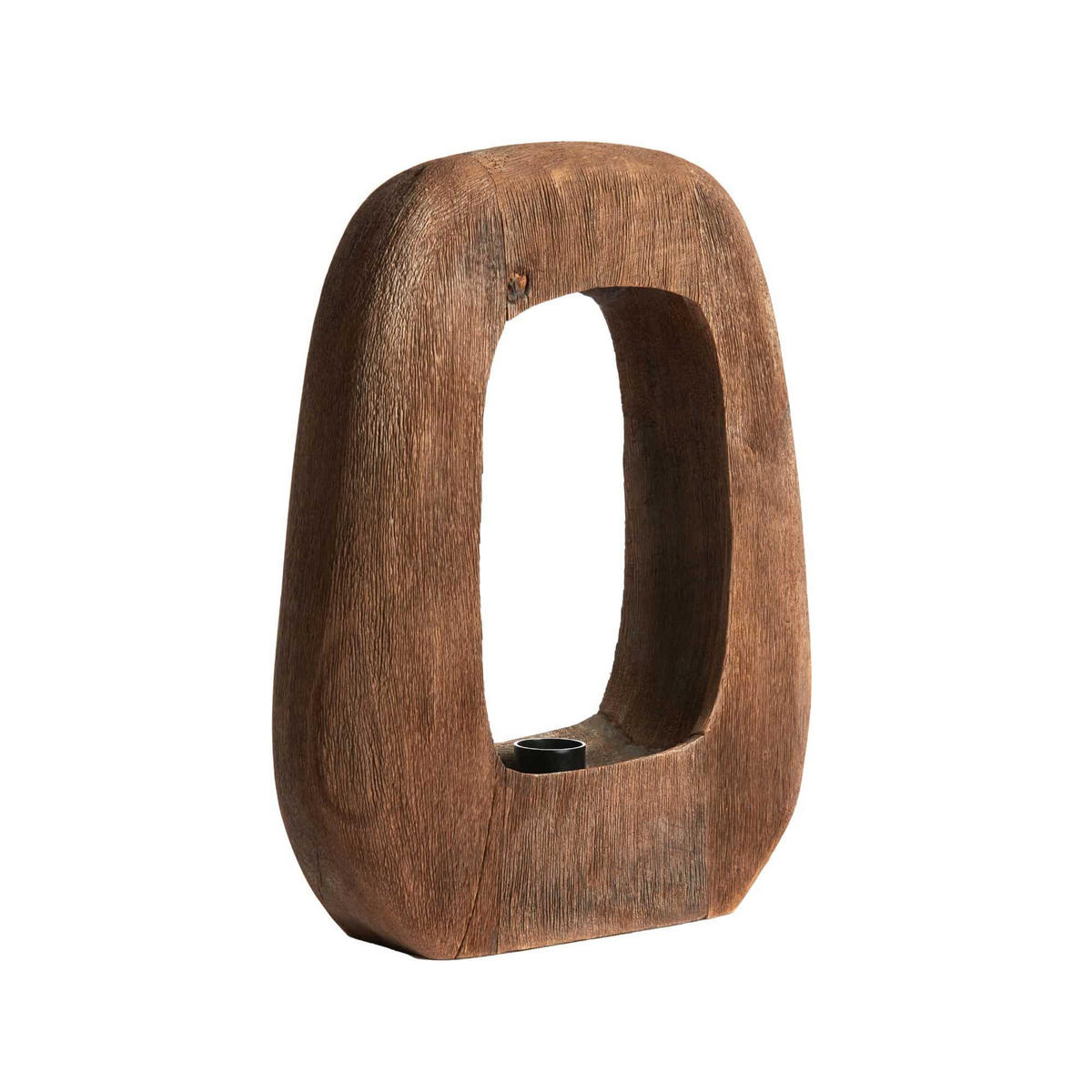 TISCHLAMPE Kelafo Braun 33/10/40 cm - Dunkelbraun, Holz (33/10/40cm) - Light & Living