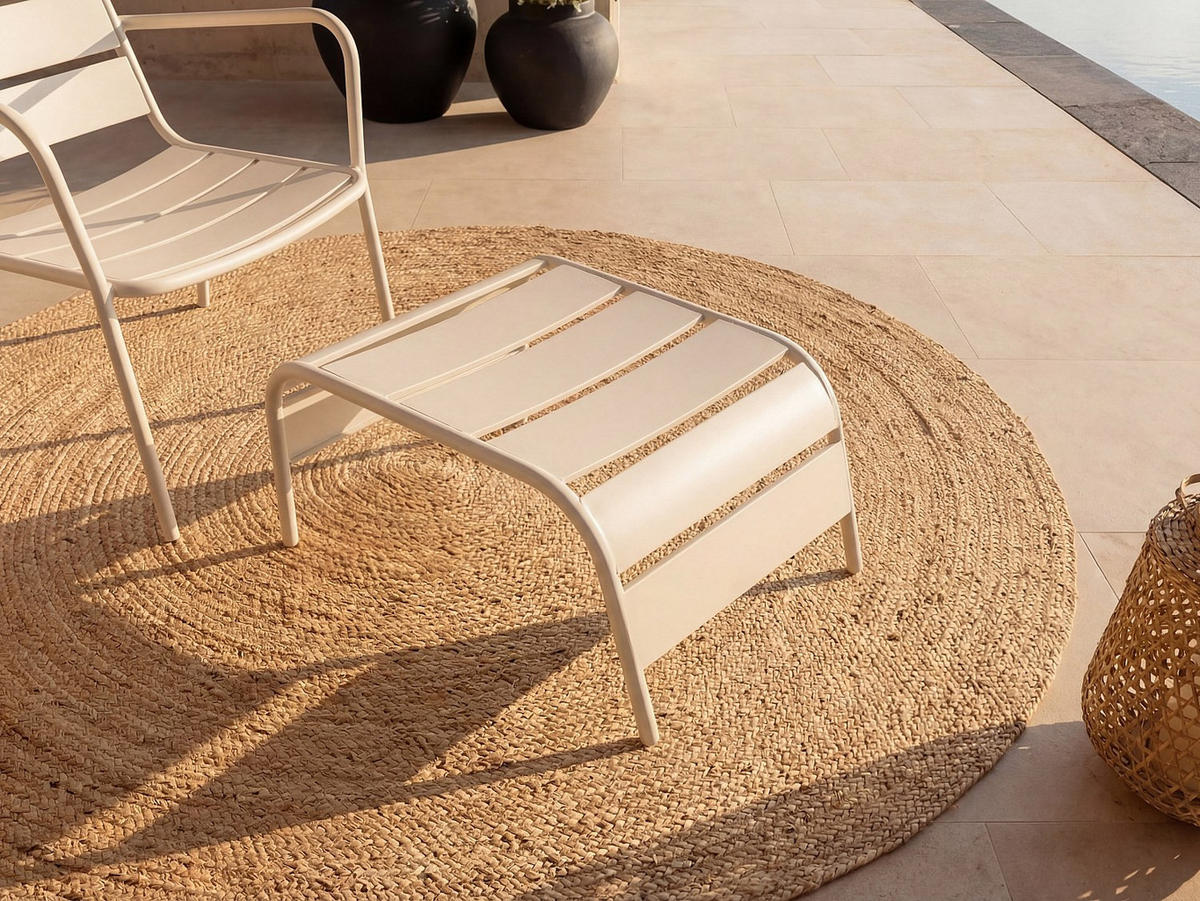 GARTENSESSEL - 50 cmcm x 61.5 cmcm - Metall - Beige - MIRMANDE - Beige, Metall (50/33/61.5cm) - Vente-Unique