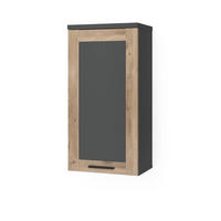 HÄNGESCHRANK Niko Anthrazit/Viking Oak 40.3 x 79.6 cm - Anthrazit, Holzwerkstoff (40.3/79.6/27.9cm) - Vicco