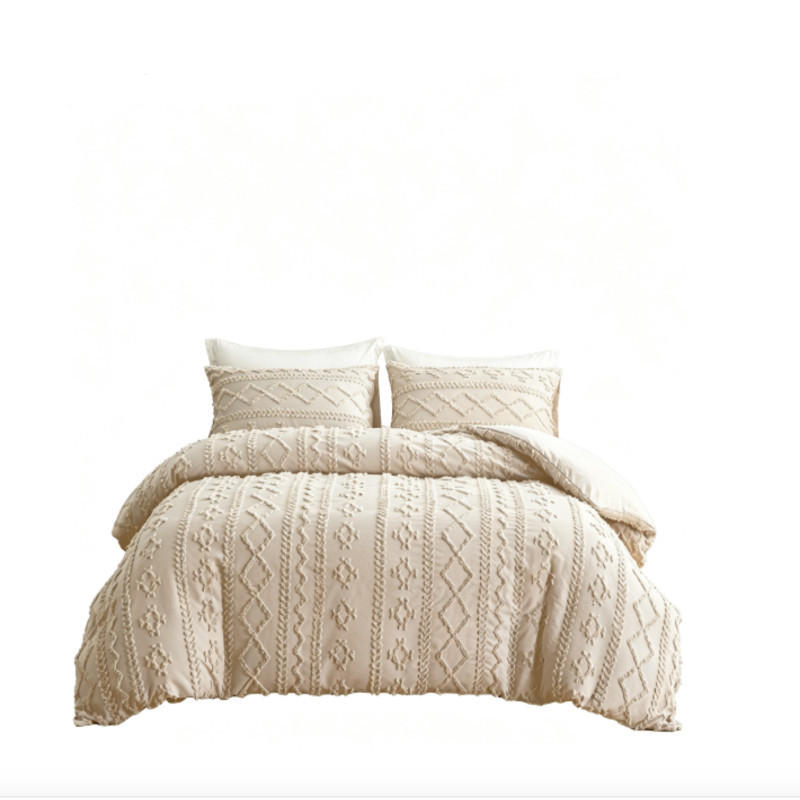 BETTBEZUG (200 x 230 cm) + zwei Kissenbezüge (51 x 76 cm) – Cremegelb - Gelb, Textil (230/200cm)