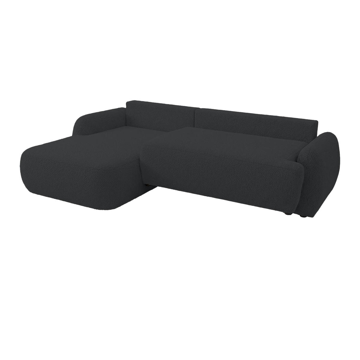 ECKSOFA MUNDUK II mit Schlaffunktion, Graphit - Graphitfarben, Textil (260/184cm) - Fedve