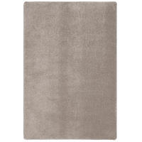HOCHFLOR LUXUS VELOURS TEPPICH TOUCH - Taupe, Textil (133/133cm) - Snapstyle