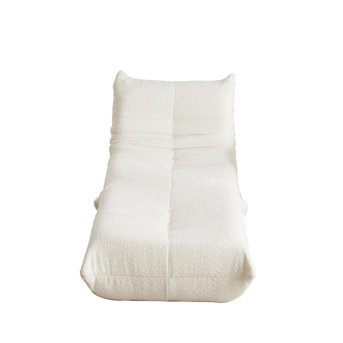 SITZSACK Chenille Beige Ohne Armlehnen - Beige, Textil (94/71/185cm) - WISHDOR
