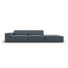 SOFA Jodie aus strukturiertem Stoff blau 3 Sitzplätze - Blau, Textil (102/70/262cm) - Micadoni