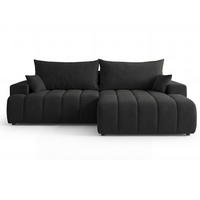 ECKSOFA Caleo Schwarz Rechts - Schwarz, Holz/Textil (270/170cm) - Graingold