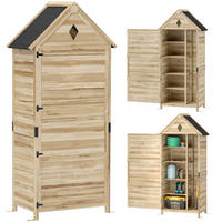 GARTENSCHUPPEN DE-09234 Hellbraun - Naturfarben, Holz (49/170/80cm) - ComfortXL
