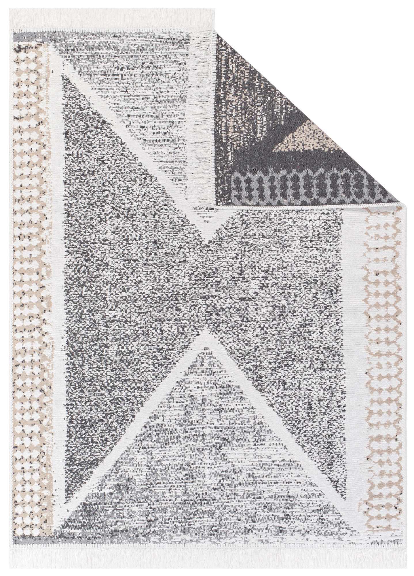 TEPPICH AZTECA Grau 120/170 cm - Grau, Naturmaterialien (120/170cm) - Tapiso