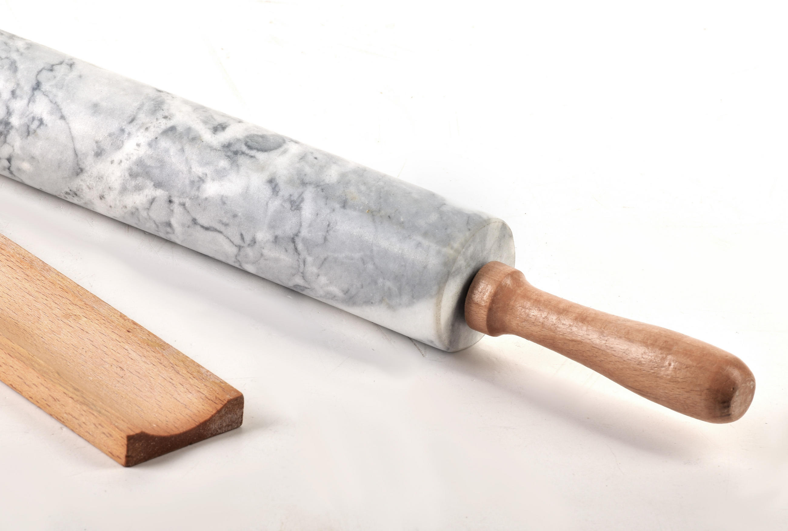 NUDELHOLZ Modern Kitchen Grau 47/6.5/8 cm Holz - Grau, Holz (47cm) - Mondex