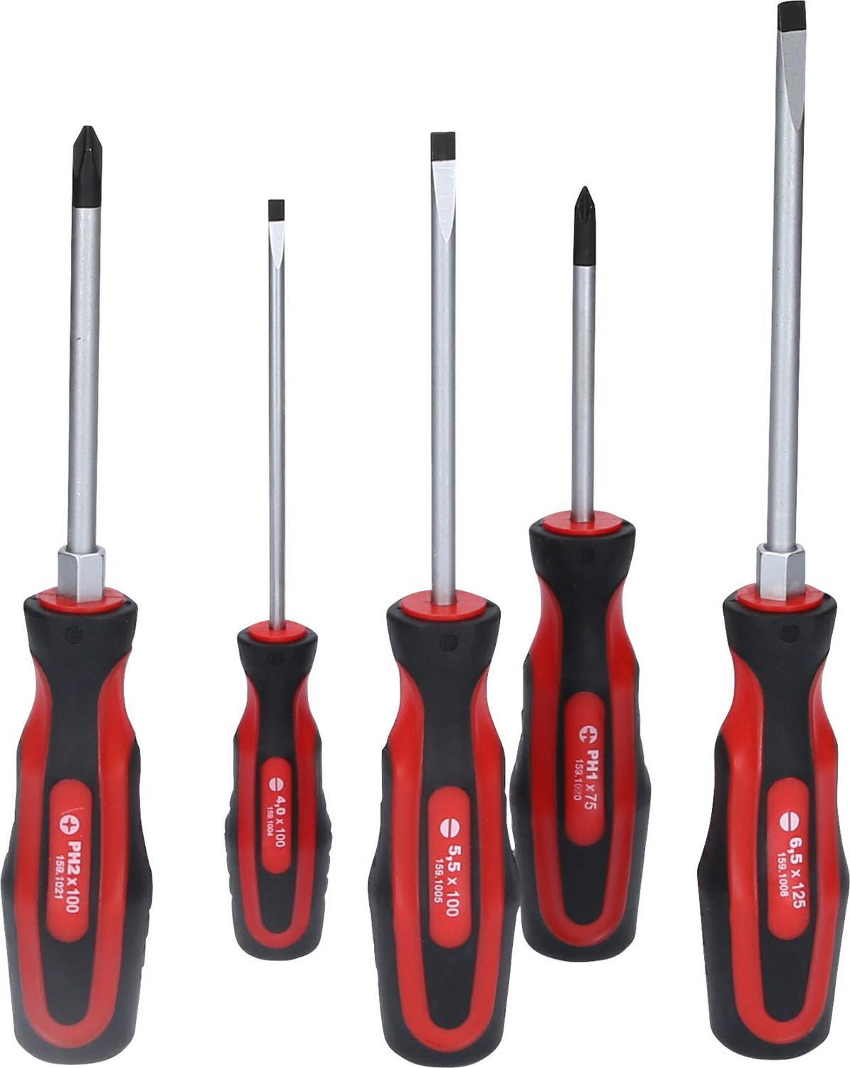 ERGOTORQUEPLUS SCHRAUBENDREHER-SATZ, 5-TLG - Multicolor, Kunststoff/Metall (34/14/50cm) - KS Tools