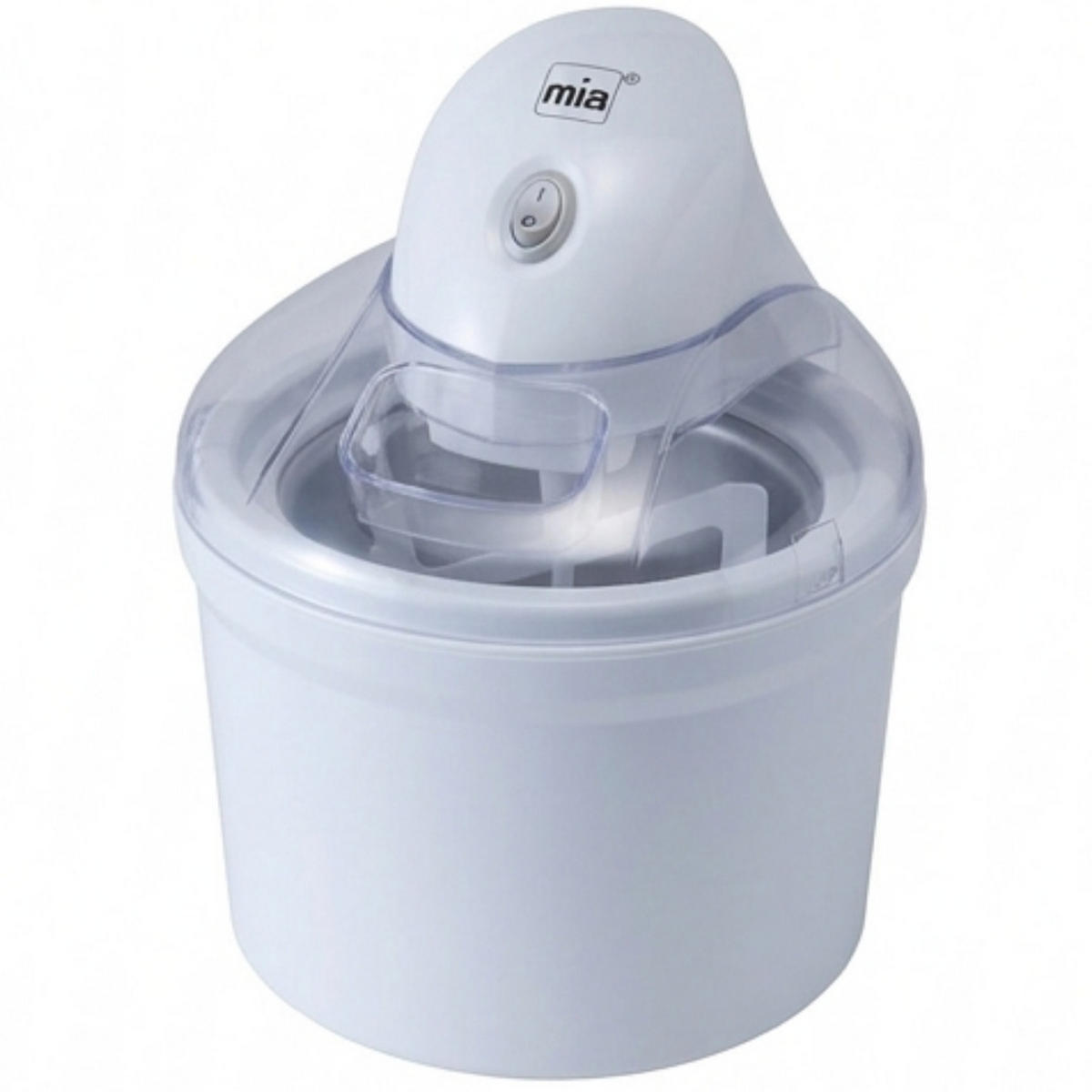 EISMASCHINE Perfect Mix Weiß 1,2 L 4in1 - Weiß, Kunststoff (20/22/20cm) - Mia