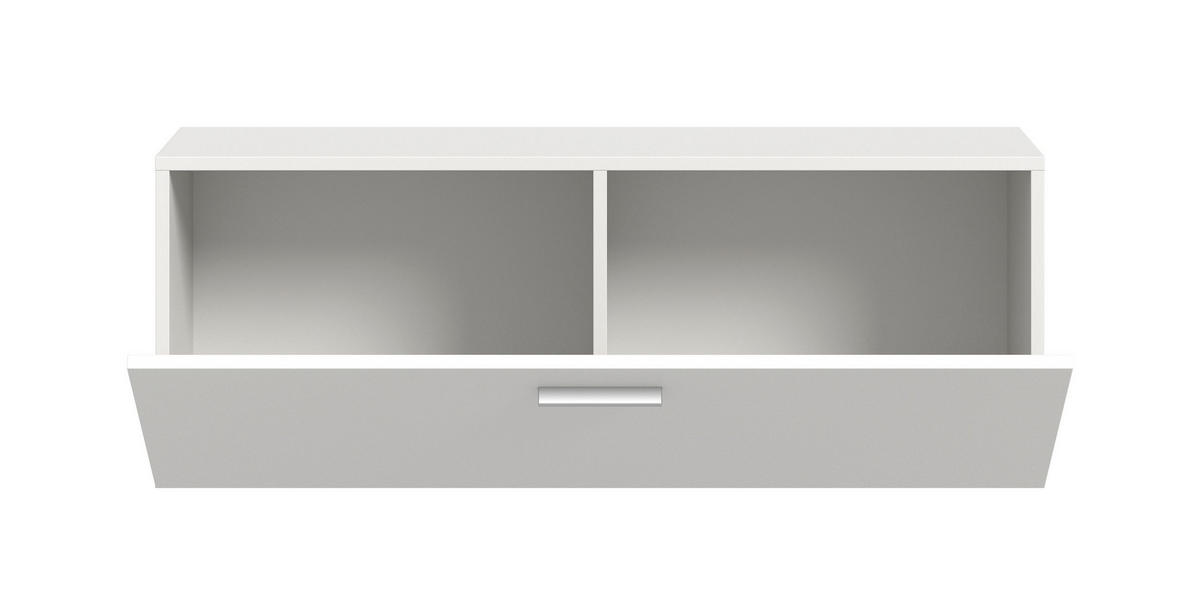 GARDEROBENSCHRANK Vigo (B/H/T: ca. 104/39/36 cm) in weiß/weiß - Weiß, Holzwerkstoff (104/39/36cm)