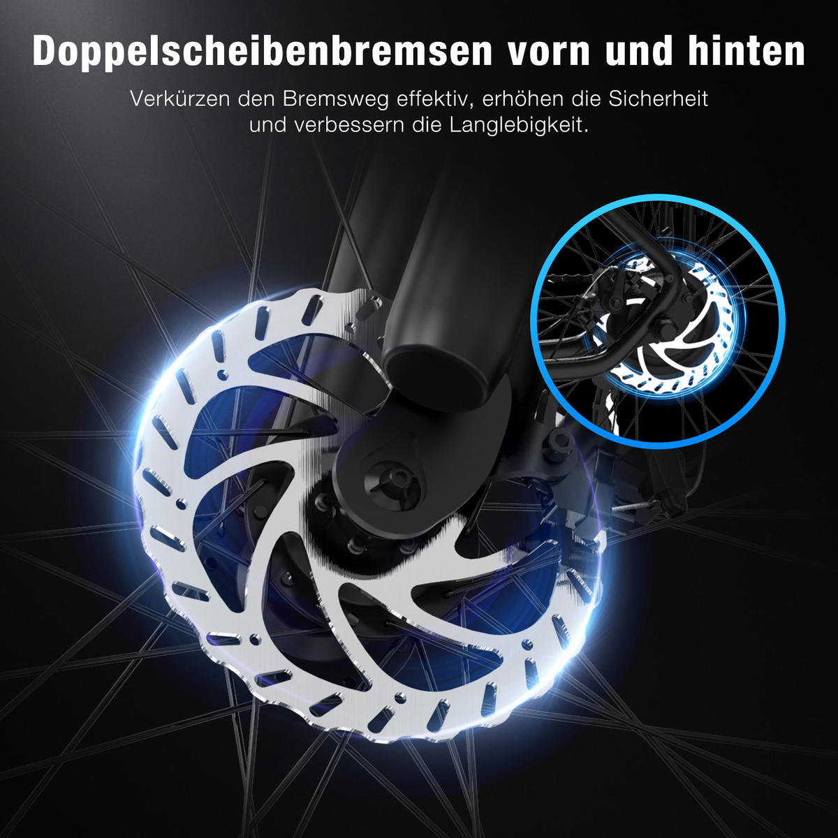 E-BIKE City BK18 27,5 *2,8 zoll mit Samsung 36V15Ah Akku bis zu 80km, 7 Gang - Schwarz, Metall (27cm) - COLORWAY
